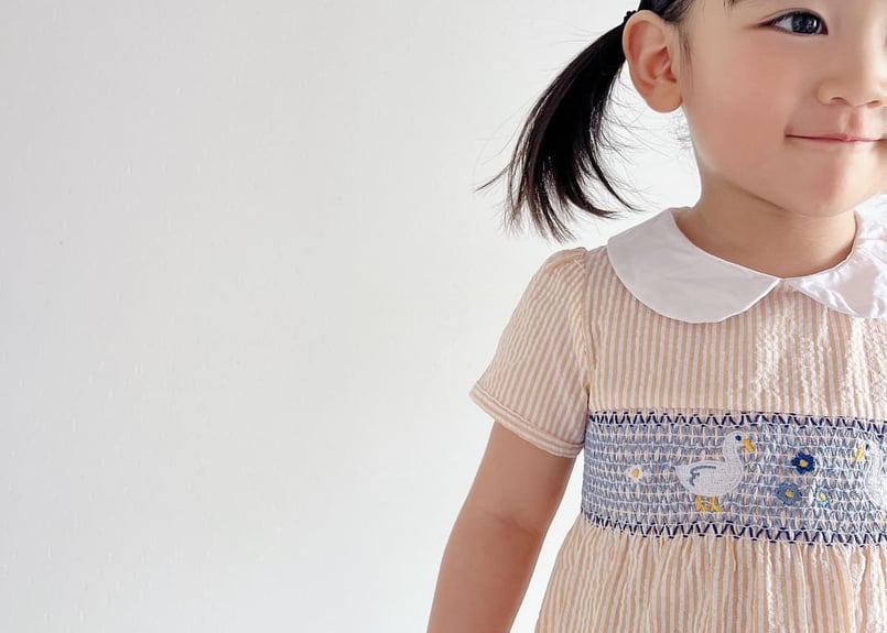 お花畑のアヒルさん親子ワンピース90〜140一部即納 | Prince 