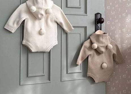 くまさんニットロンパース🧸66〜90一部即納