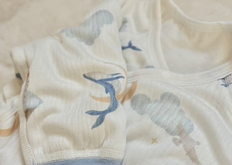クジラさん夜のお散歩cottonロンパース59〜80