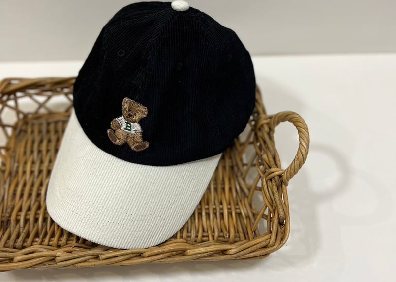 yukiemon 　クマ刺繍 キャップ Fサイズ yukiemon クマ刺繍 キャップ Fサイズ くまモン刺繍キャップ