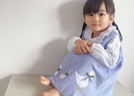あひるの親子ワンピースセット🪿🩵90〜140