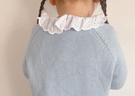 アヒルさんcottonカーディガン🩵90〜130