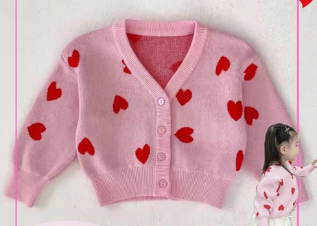 ラブリーハートcottonカーディガン66〜100