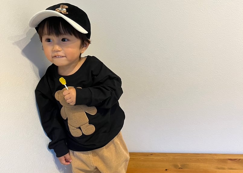 くまちゃん刺繍cottonキャップ🧸kids〜ママ | Prince
