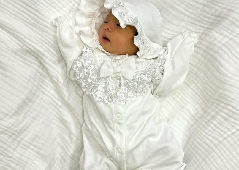 ホワイトロイヤルcottonロンパース?新生児〜80? | Prince