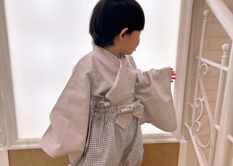 和風パステルベビー袴70〜90