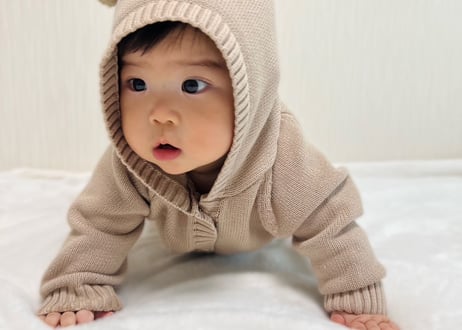 くまさんニットロンパース🧸66〜90一部即納