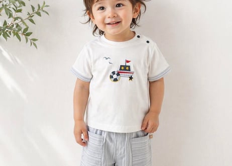ディブベラセーラーボート刺繍セットアップ90〜140