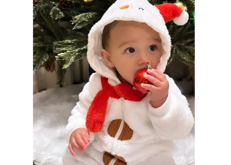 スノーマン⛄️Xmasロンパース🎄70〜100一部即納