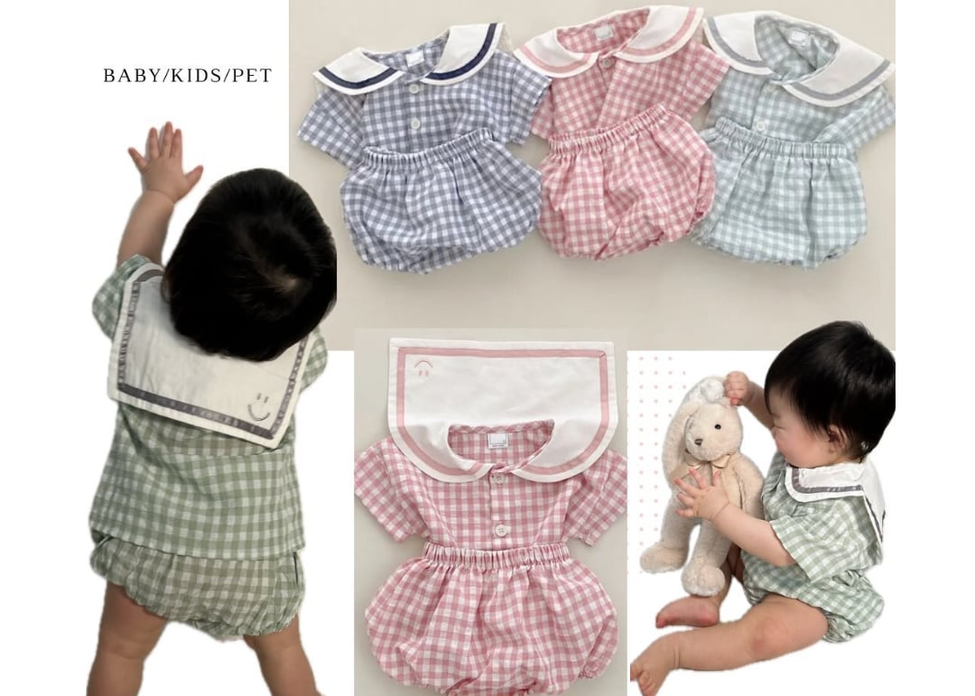 ▷ギンガムセーラー140㌢◁♡*。゜ fit=scale-down,w=1200