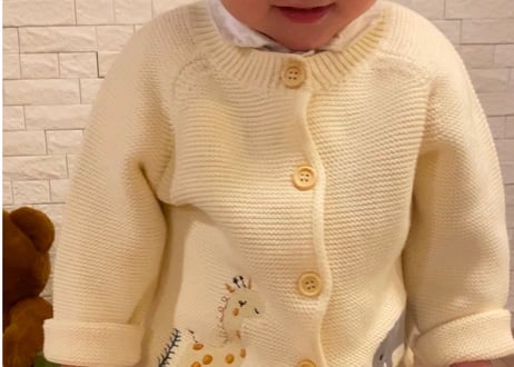 アニマル刺繍カーディガン66〜100