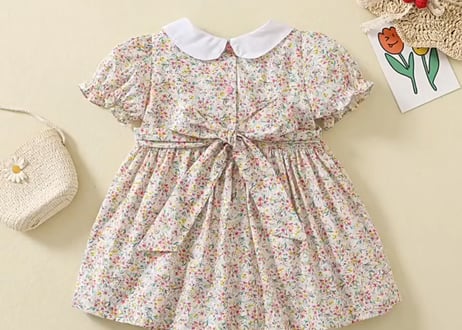 スモッキング刺繍ワンピース💐各種80〜120