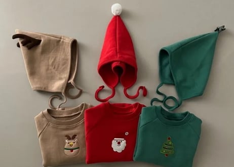 Xmas3カラーロンパース🎄66〜90一部即納