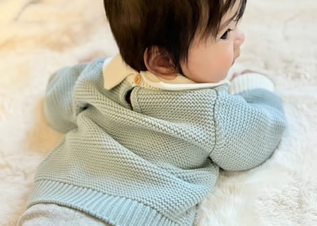 襟付きパステルBabyニット59〜74