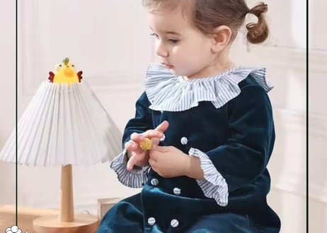 ピエロカラーベロアワンピース90〜120