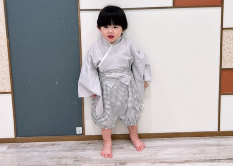 和風パステルベビー袴70〜90