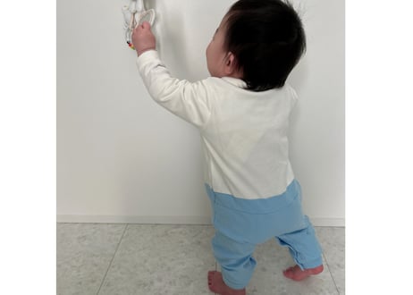 ロイヤルブルーサロペット風ロンパース一部即納59〜90