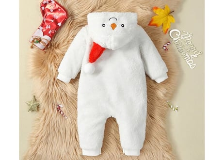 スノーマン⛄️Xmasロンパース🎄70〜100一部即納
