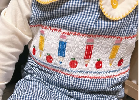 カラフルcottonスモッキングサロペット80〜120