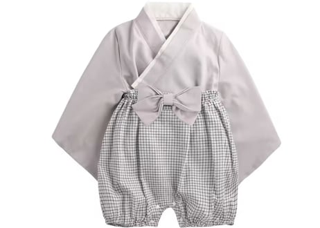 和風パステルベビー袴70〜90