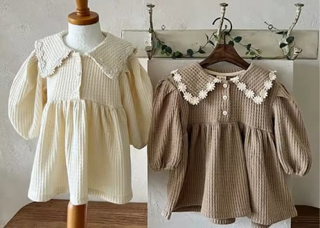フラワーセーラーわっふるロンパース＆ワンピース66〜100