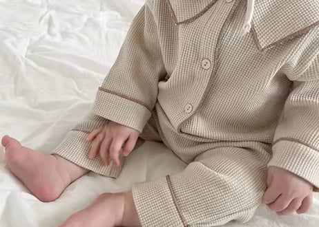 ワッフルパジャマセットアップ73〜120