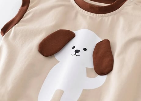 わんわんだるまロンパース🐶66〜90