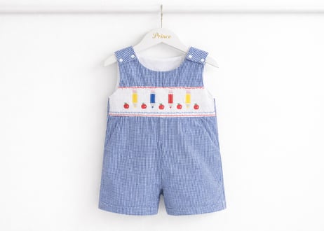 カラフルcottonスモッキングサロペット80〜120