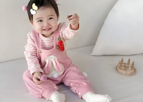 うさちゃんオーバーオールサロペット🐰66〜120