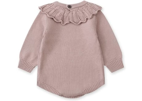 フラワー刺繍フリルロンパース66〜90