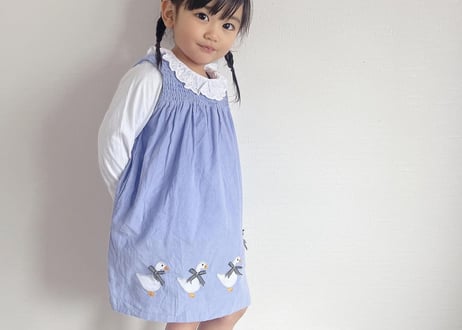 あひるの親子ワンピースセット🪿🩵90〜140