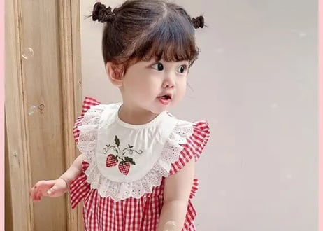 いちごギンガムチェックロンパースセット🍓66〜90