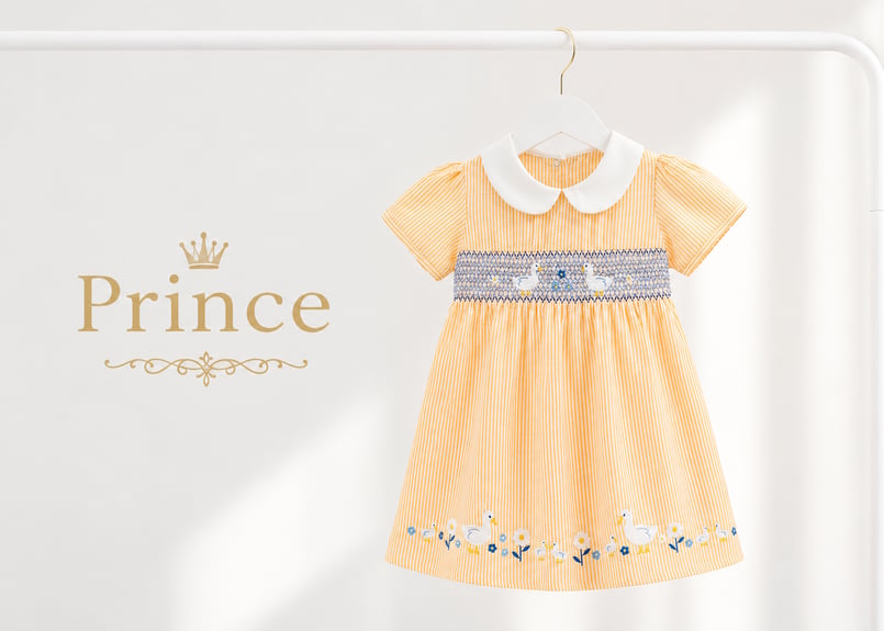 House on the Hill Smocking Dress ワンピース90 ダックガーデン スモッキングワンピース90〜130 | Prince