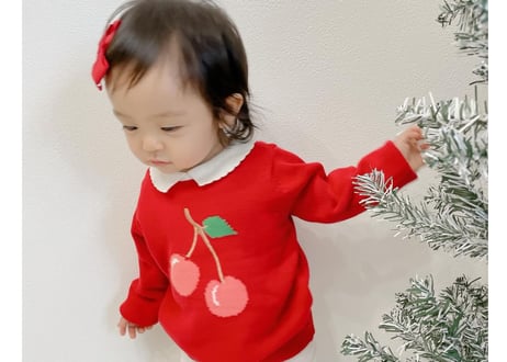 さくらんぼニットセーター🍒80〜130