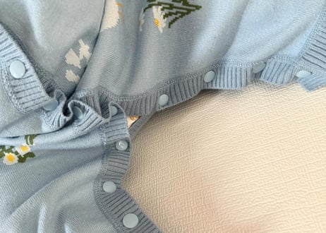 フローラルダックニットロンパース66〜90