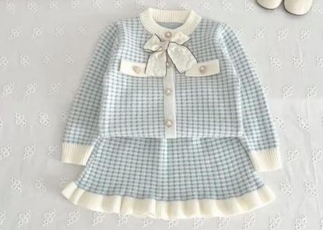 レースリボンニットセットアップ🎀90〜130