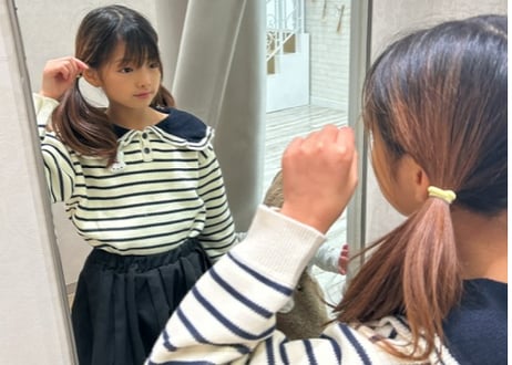 うさちゃんボーダーセーラーニット80〜140