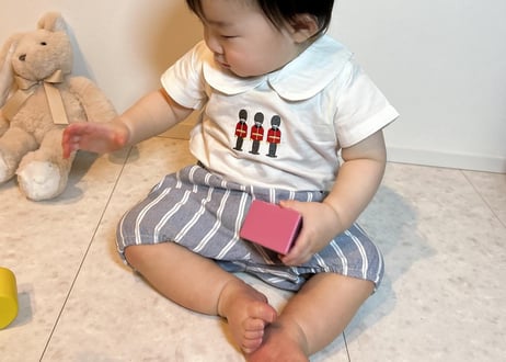 兵隊さん刺繍ストライプセットアップ59〜100一部即納