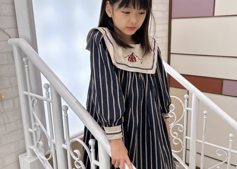刺繍セーラーワンピース♡🎈90〜140