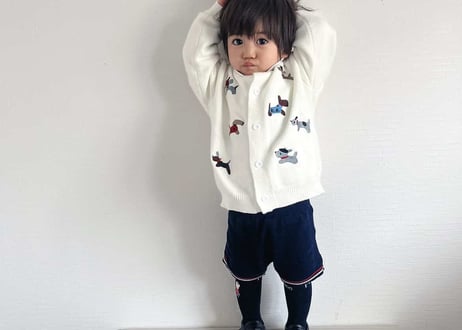 テリア刺繍カーディガン73〜100