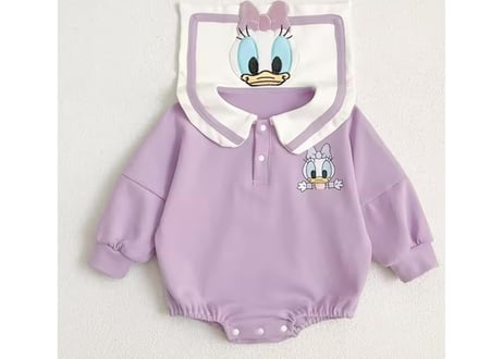 ドナルドデイジートレーナーロンパース66〜100🩵💜