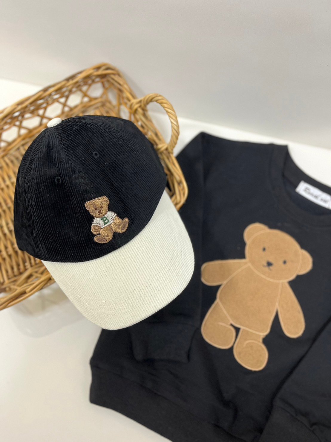くまちゃん刺繍cottonキャップ🧸kids〜ママ | Prince