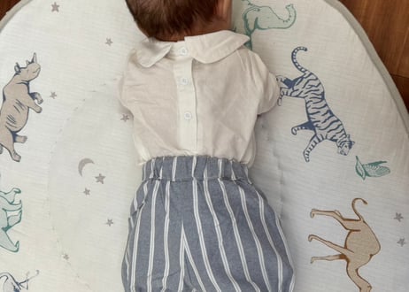 兵隊さん刺繍ストライプセットアップ59〜100一部即納