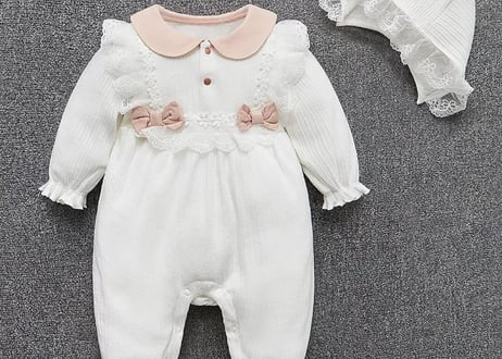 リボンレースロンパース🎀(春夏秋)59〜80