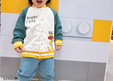 パステルカラーアニマルブルゾン73〜110