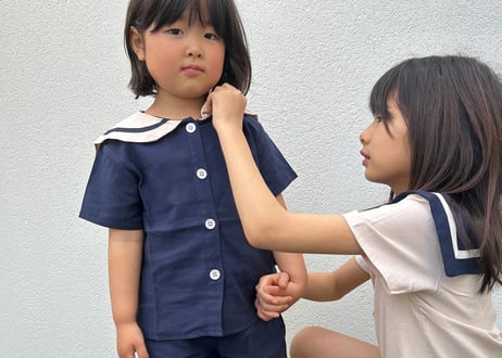 cottonセーラーセットアップ90〜140