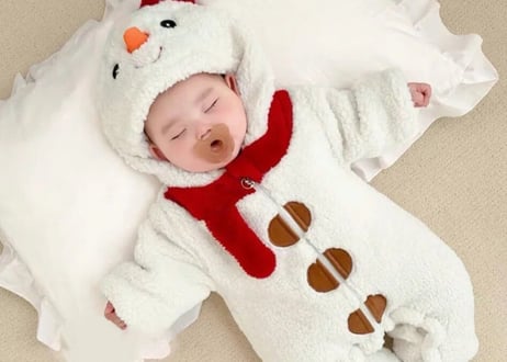スノーマン⛄️Xmasロンパース🎄70〜100一部即納