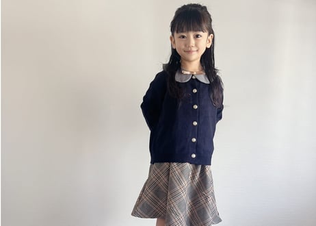 ロイヤルチェックワンピースセット80〜130