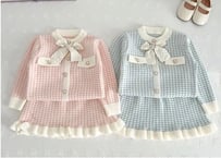 レースリボンニットセットアップ🎀90〜130