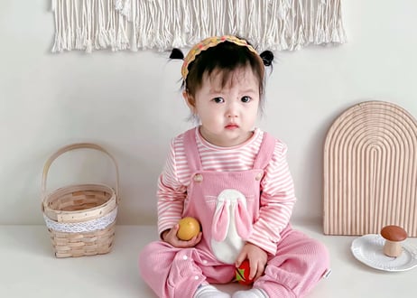 うさちゃんオーバーオールサロペット🐰66〜120